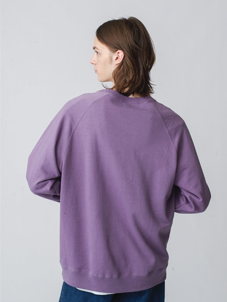 Bamboo Cotton French Terry Sweat Pullover 詳細画像 purple 2