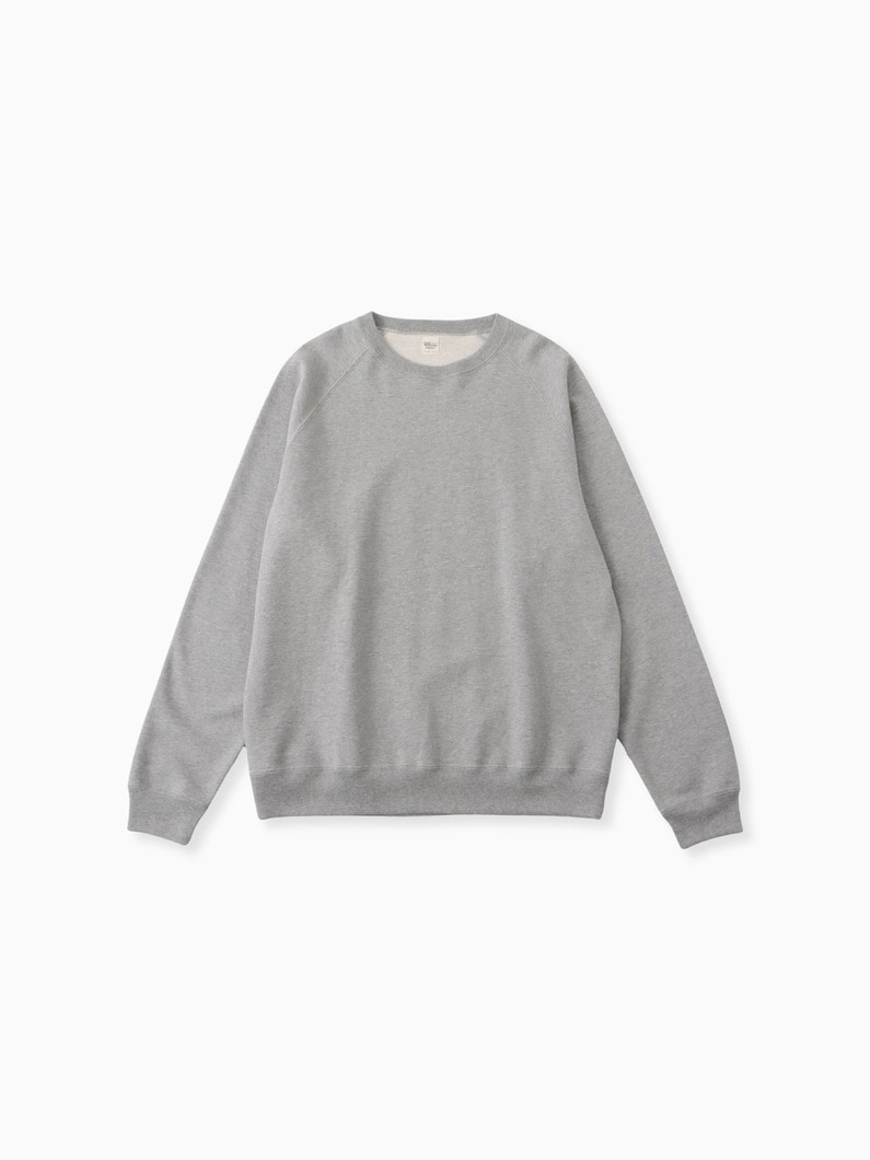 Bamboo Cotton French Terry Sweat Pullover 詳細画像 top gray