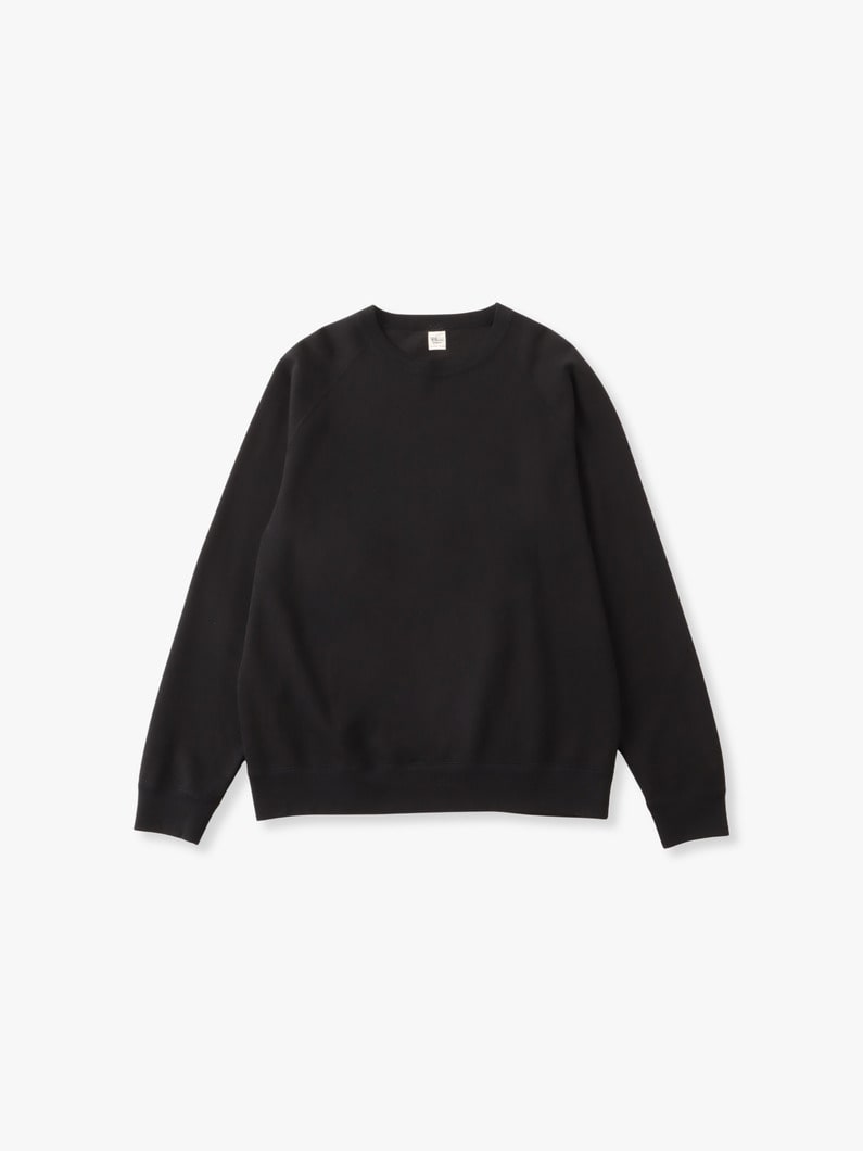 Bamboo Cotton French Terry Sweat Pullover 詳細画像 black