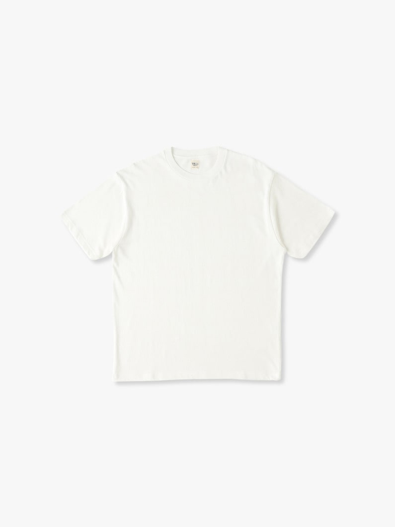 Bamboo Cotton Plain Stitch Tee 詳細画像 off white 1