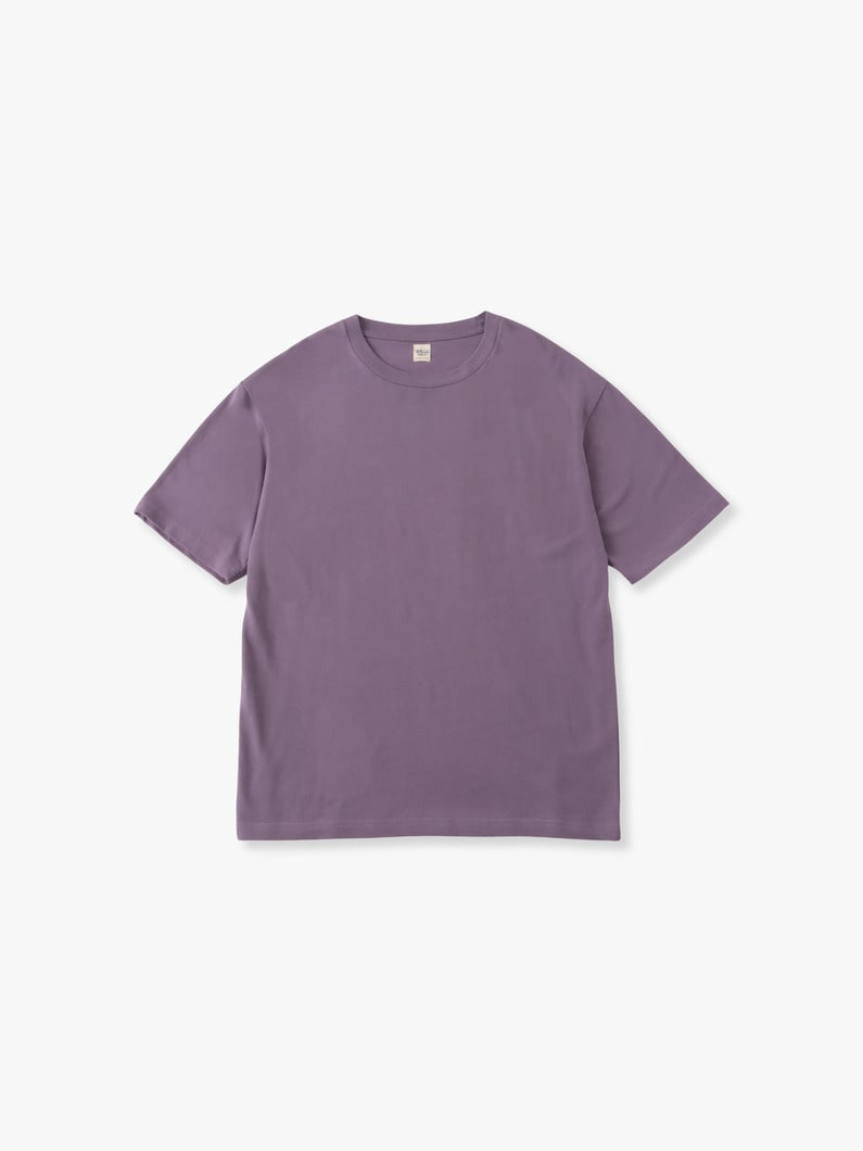 Bamboo Cotton Plain Stitch Tee 詳細画像 purple