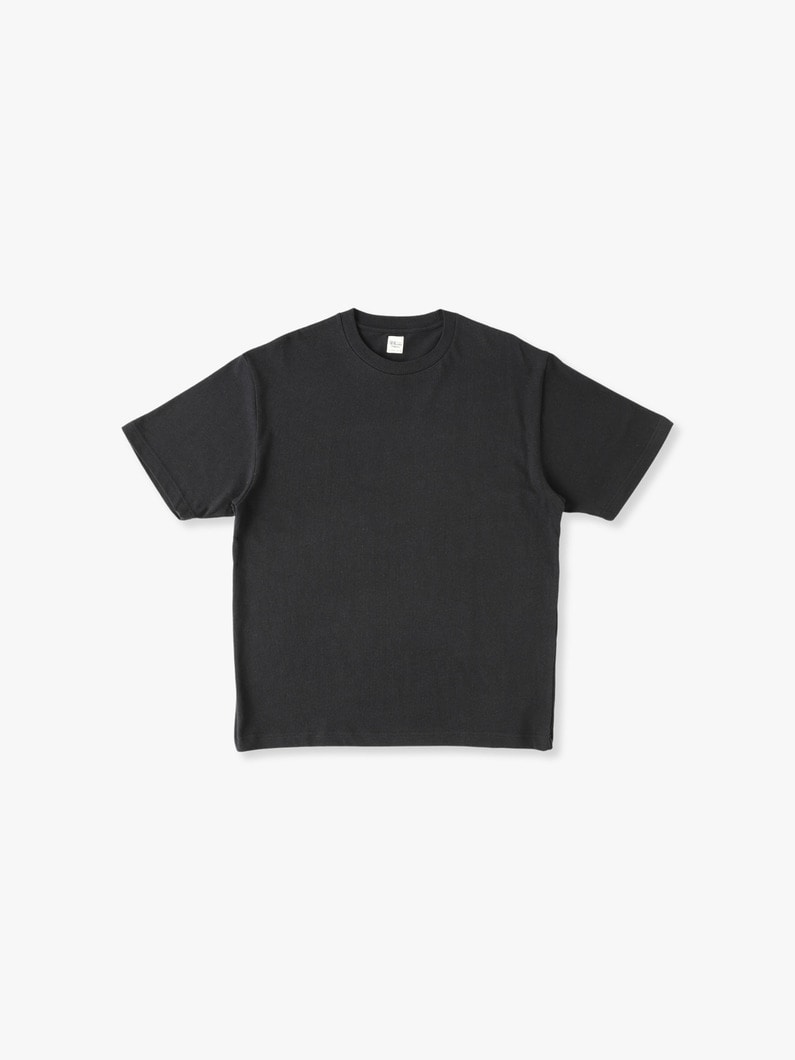 Bamboo Cotton Plain Stitch Tee 詳細画像 black