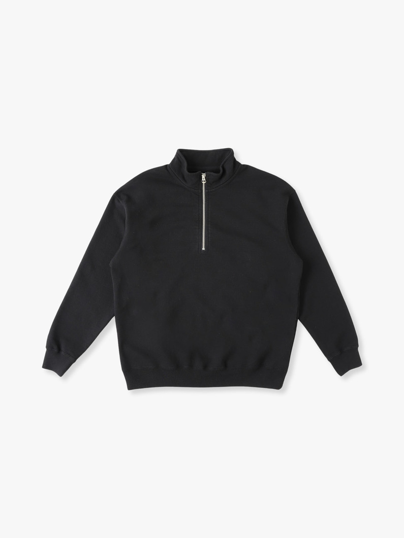 Nontwisted Yarn Zip Pullover 詳細画像 black 3