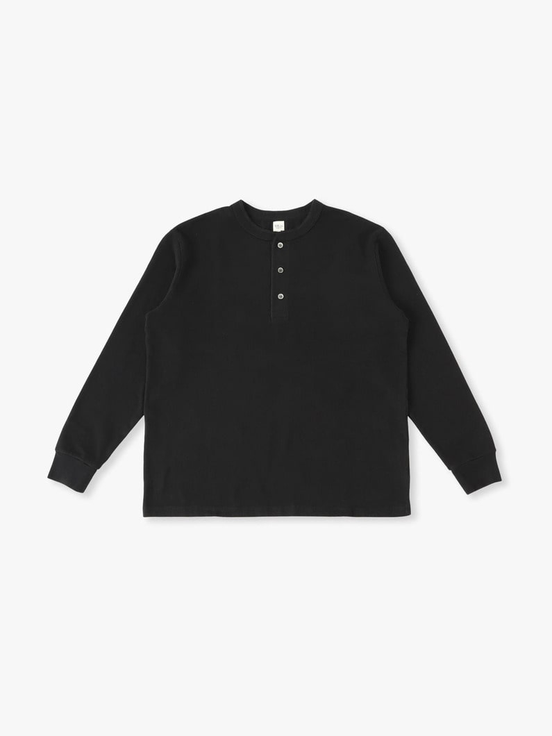 Nontwisted Yarn Henry Neck Pullover 詳細画像 black