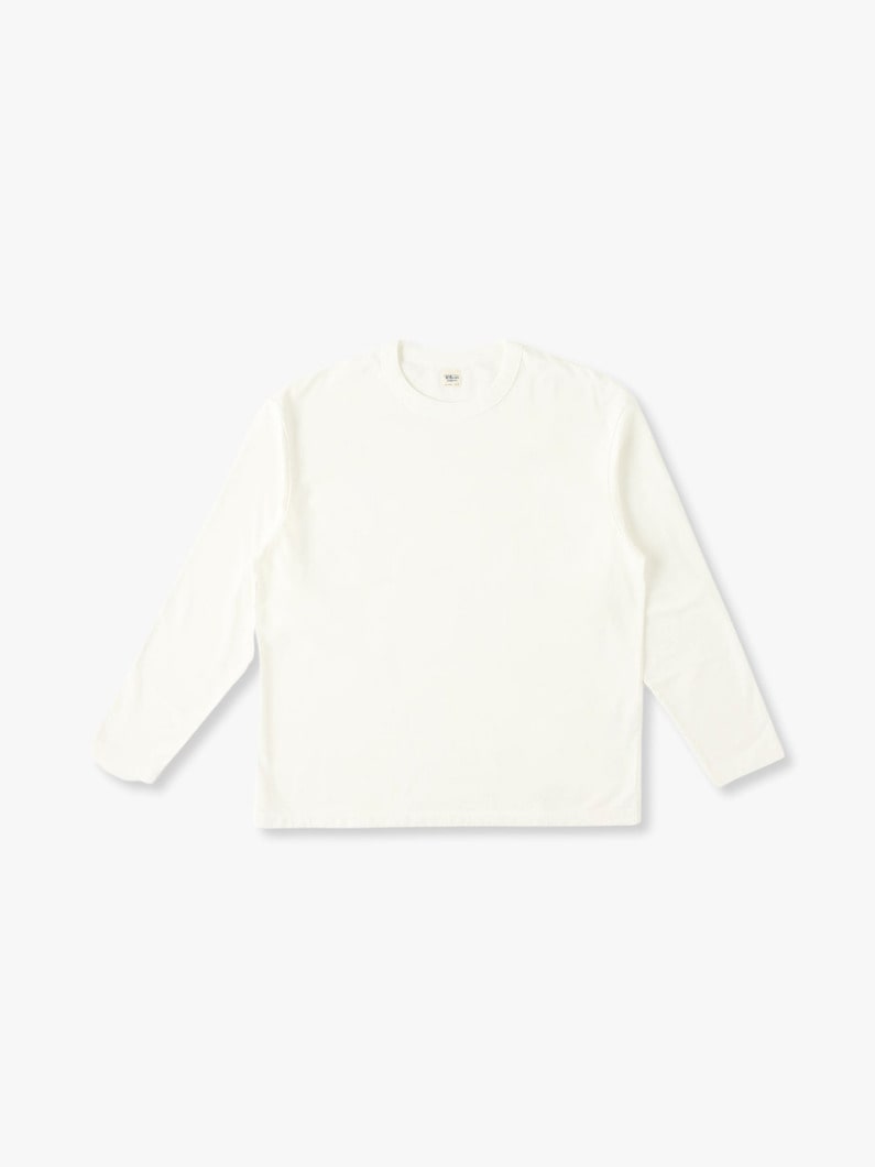 High Gauge Mini Fleece Long Sleeve Tee 詳細画像 off white