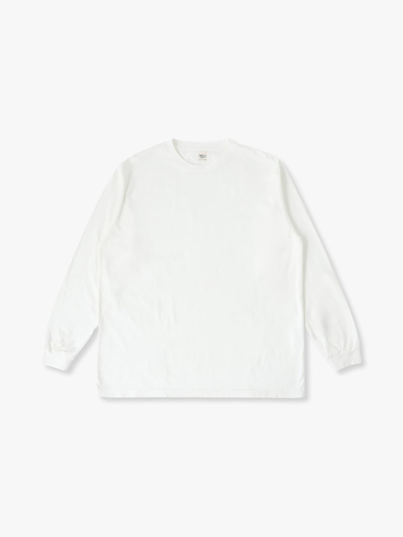 Organic Cotton Garment Sulfur Dyed Long Sleeve Tee | ティーシャツ 詳細画像 off white