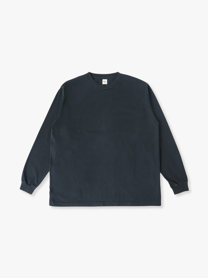 Organic Cotton Garment Sulfur Dyed Long Sleeve Tee | ティーシャツ 詳細画像 black