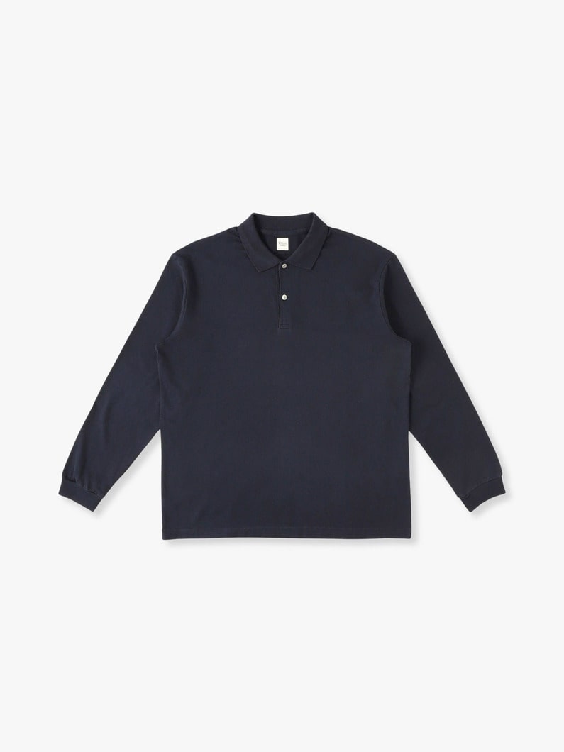 Soft Twist Yarn Polo Shirt 詳細画像 navy 3