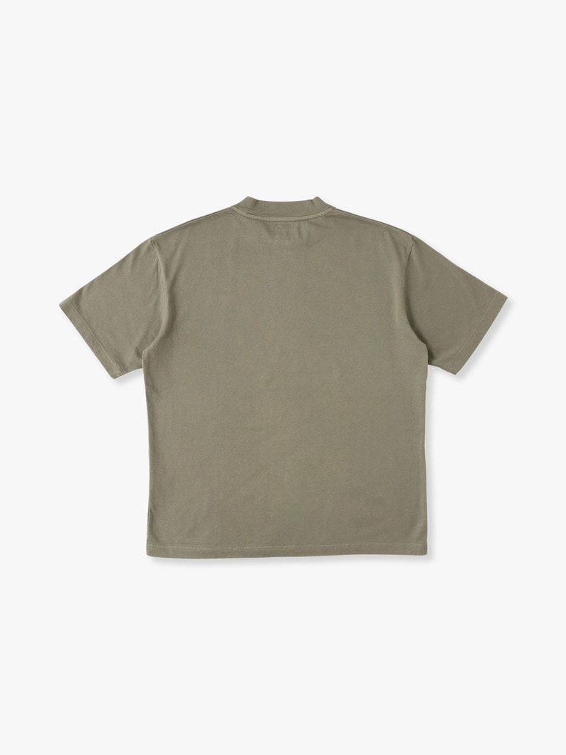 Soft Twist Yarn Mock Neck Tee 詳細画像 khaki 1