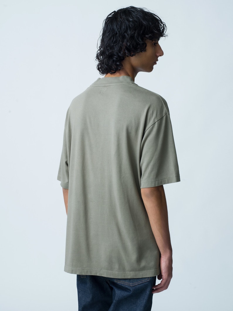 Soft Twist Yarn Mock Neck Tee【ティーシャツ】 詳細画像 khaki 2