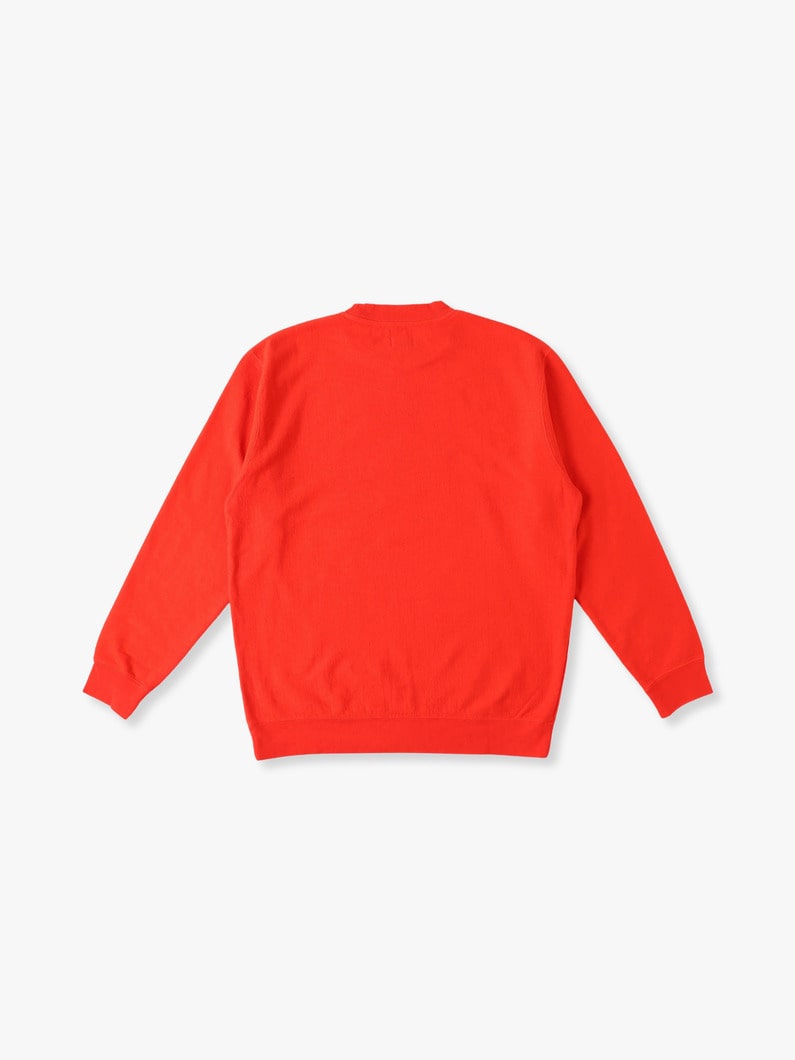 Organic Cotton Washed Sweat Pullover 詳細画像 red 1