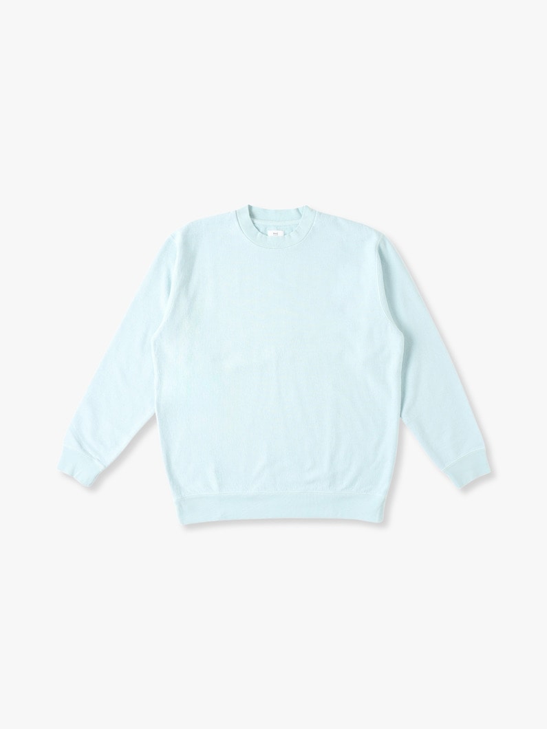 Organic Cotton Washed Sweat Pullover 詳細画像 light blue