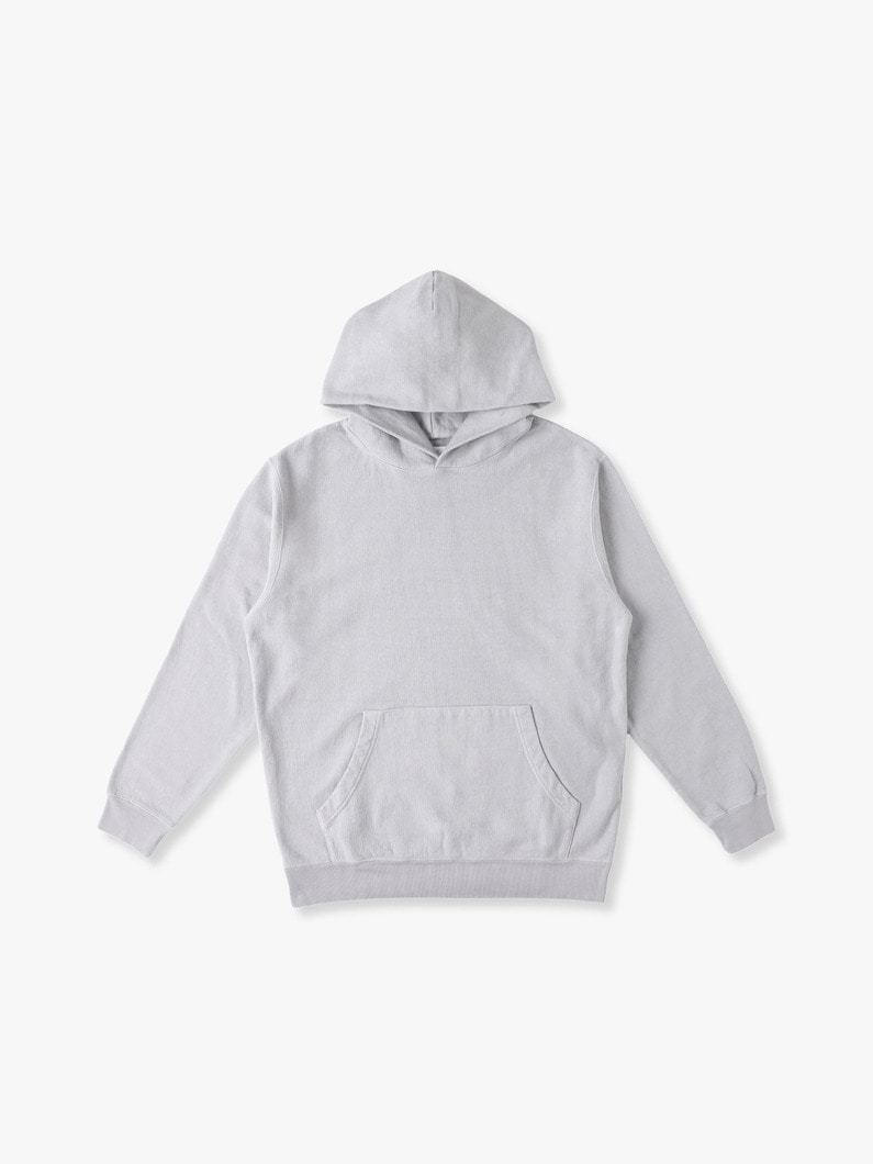 Organic Cotton Washed Sweat Hoodie 詳細画像 light gray 4