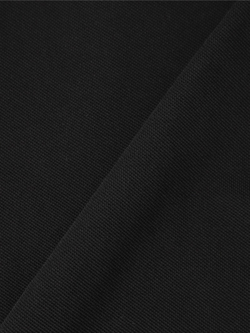 Pique Long Sleeve Polo Shirt 詳細画像 black 4