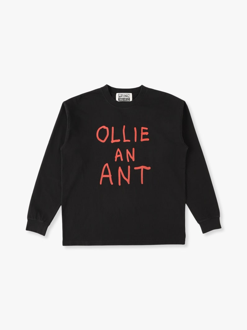 Ollie an Ant Long Sleeve Tee 詳細画像 black 2