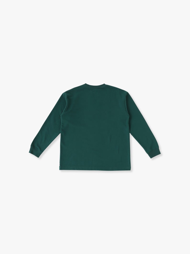 Embroidery Logo Long Sleeve Tee 詳細画像 green 1