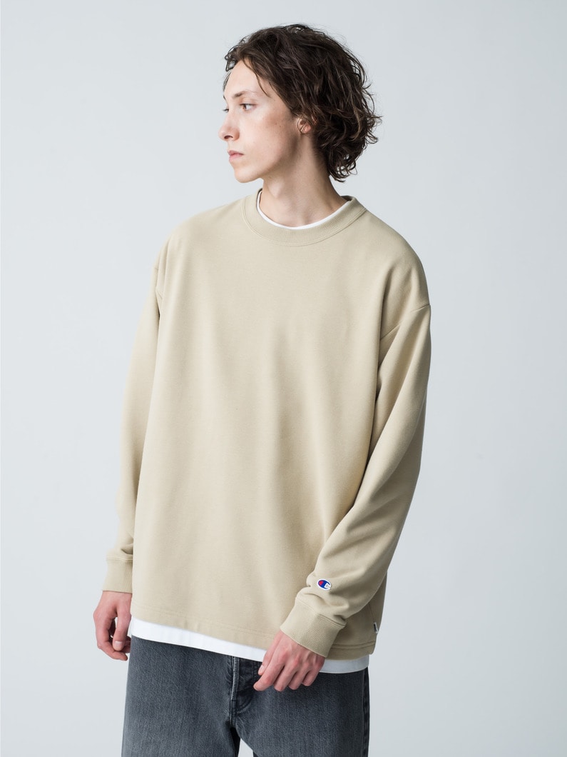 Embroidery Logo Long Sleeve Tee 詳細画像 beige 1