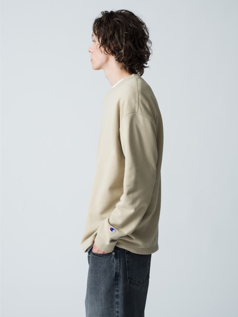 Embroidery Logo Long Sleeve Tee 詳細画像 beige 2