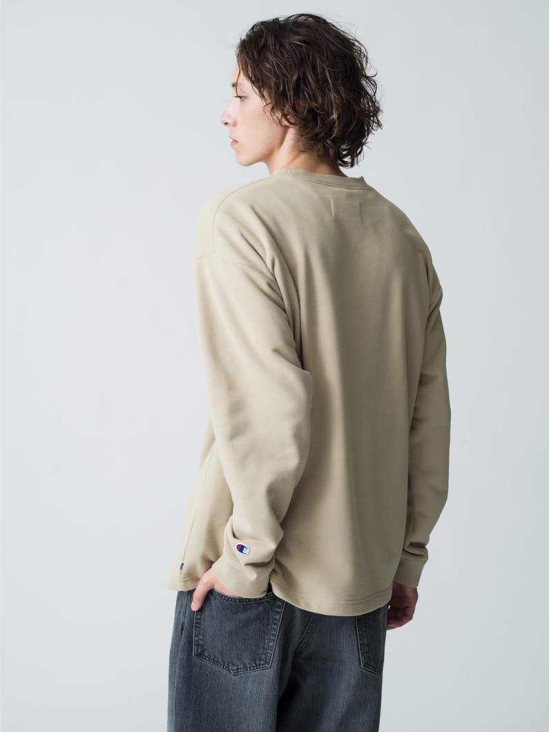 Embroidery Logo Long Sleeve Tee 詳細画像 beige 3