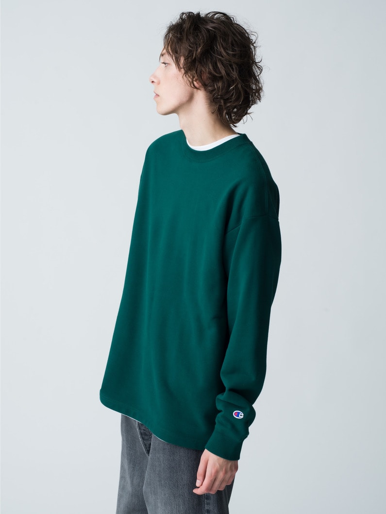 Embroidery Logo Long Sleeve Tee 詳細画像 green 2