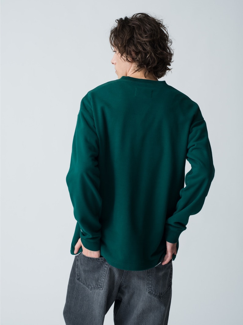 Embroidery Logo Long Sleeve Tee 詳細画像 green 3