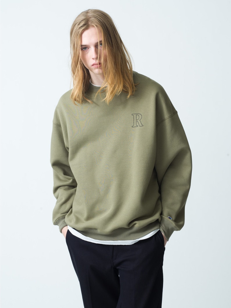 R Logo Sweat Pullover | スウェット 詳細画像 khaki