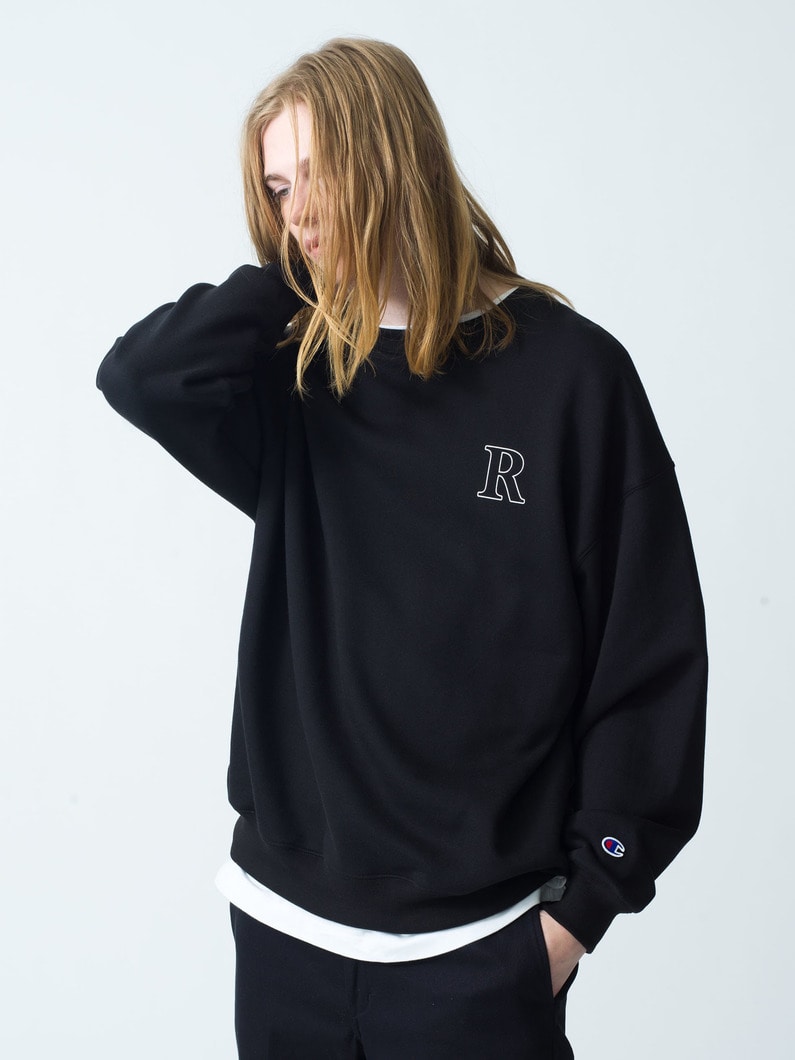 R Logo Sweat Pullover | スウェット 詳細画像 black 1