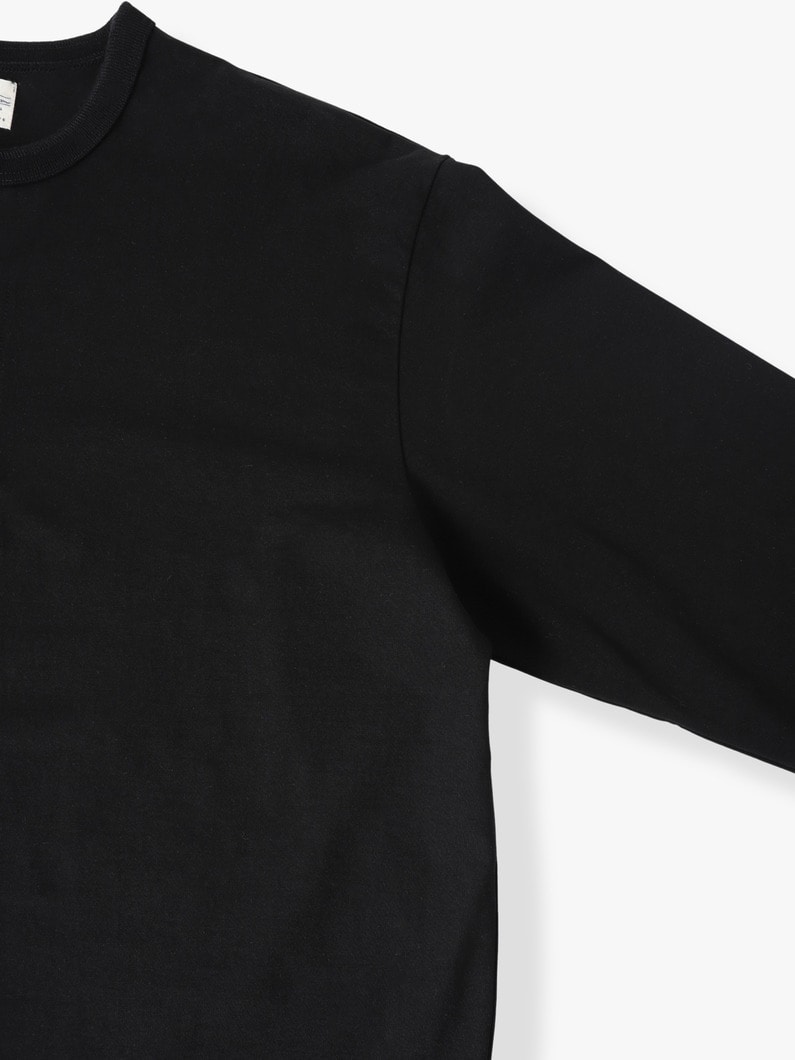 Tight Tension Clear Henry Neck Tee | ティーシャツ 詳細画像 black 2