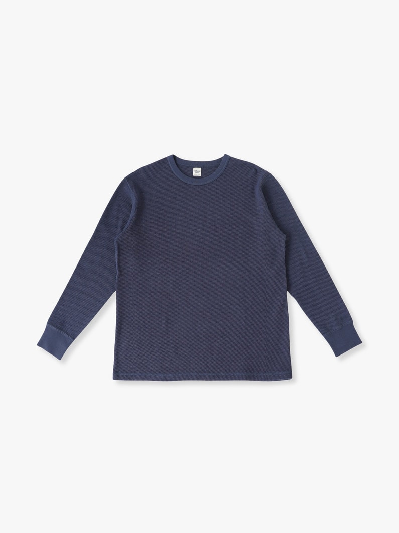 Micro Carbon Finish Honeycomb Long Sleeve Tee | ティーシャツ 詳細画像 navy