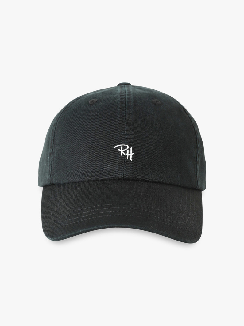 ウォッシュツイル ロゴ キャップ（ベージュ/ブラック） 詳細画像 black 2