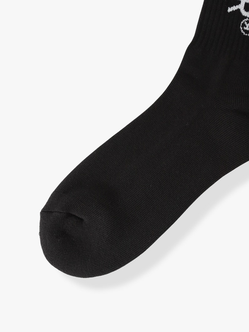 Logo Socks（white/black） 詳細画像 black 2