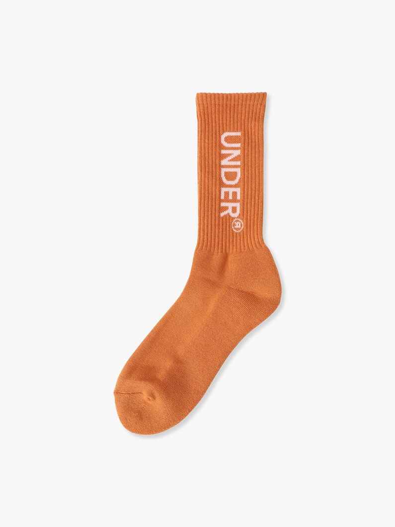 Logo Socks（white/black/pink/orange/olive/lt blue） | ソックス 詳細画像 orange