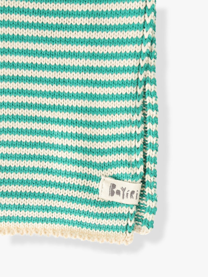 Woro Cuddly Striped Mini Blanket (green) 詳細画像 green 3