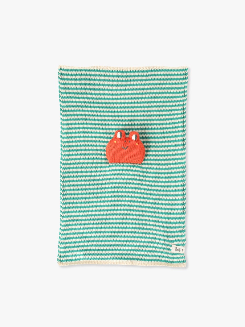 Woro Cuddly Striped Mini Blanket (green) 詳細画像 green 1