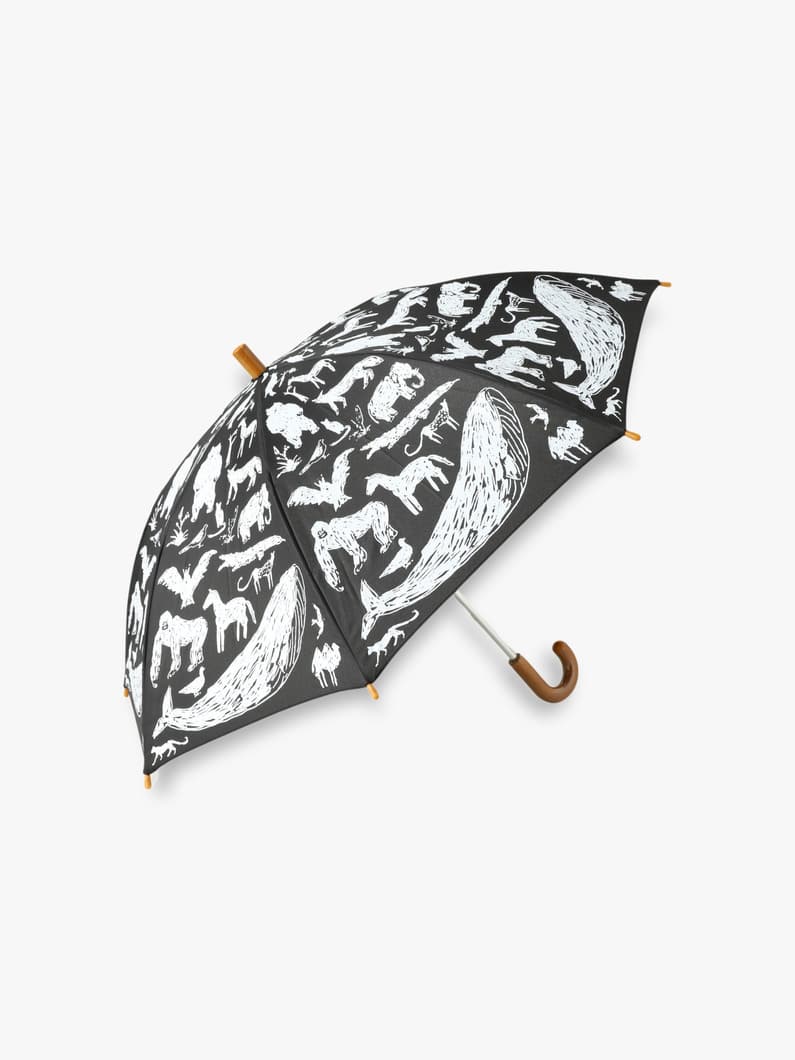 Geometry Umbrella (45cm/animal black) 詳細画像 black 1