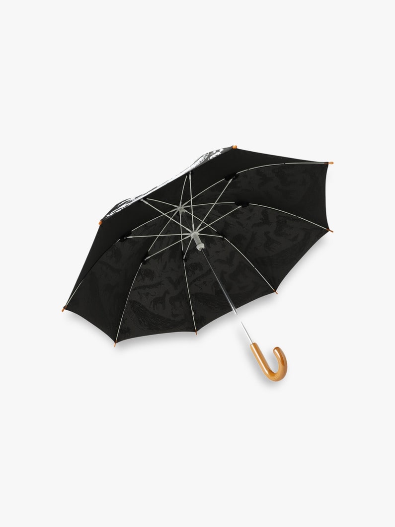 Geometry Umbrella (50cm/animal black) 詳細画像 black 1