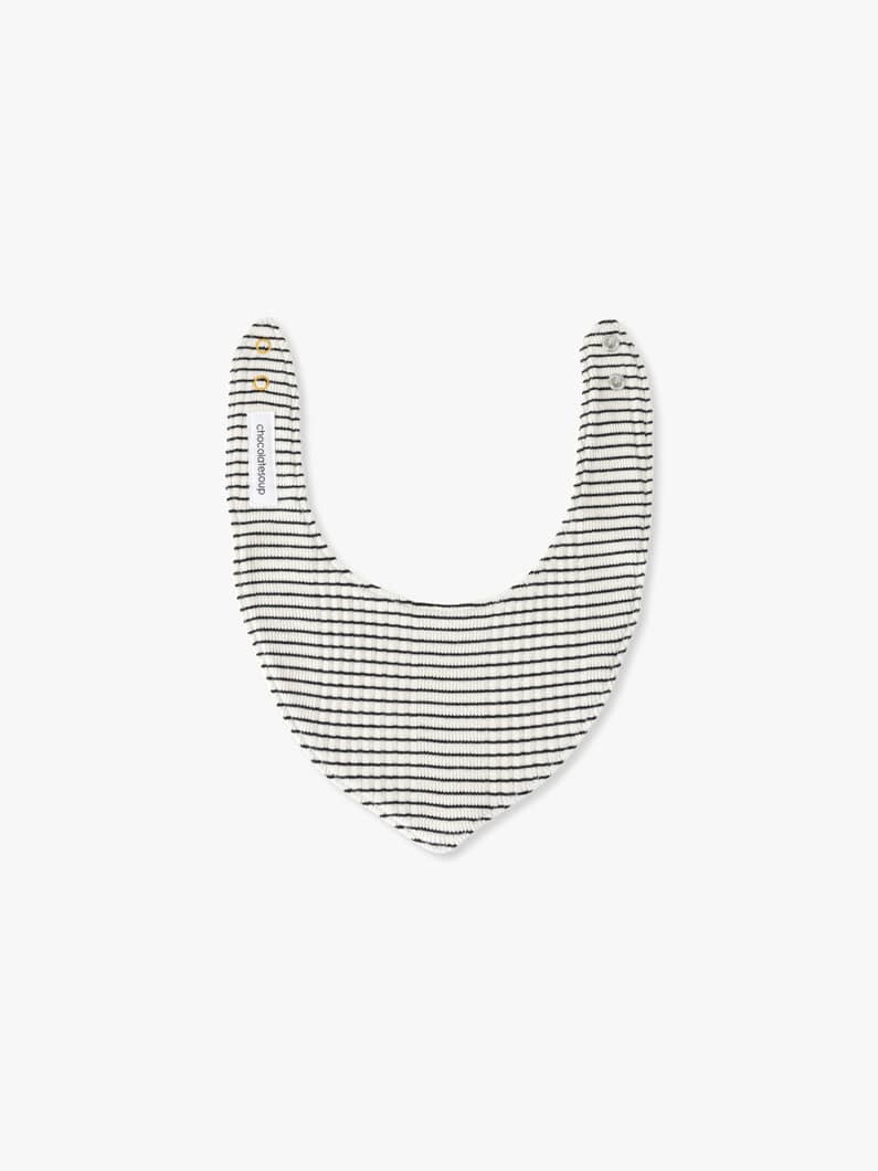 Tereco Striped Bib (kinari/camel/black) 詳細画像 kinari 2