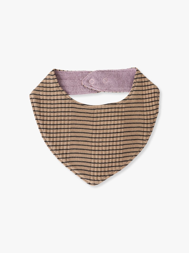 Tereco Striped Bib (kinari/camel/black) 詳細画像 camel