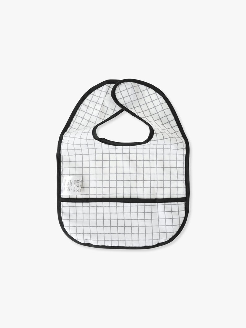 Geometry Meal Bib (grid) 詳細画像 white 1