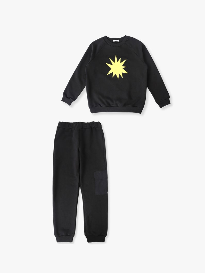 Straboom Sweat Shirt＆Pants (8-10year) | セットアップ 詳細画像 black 1