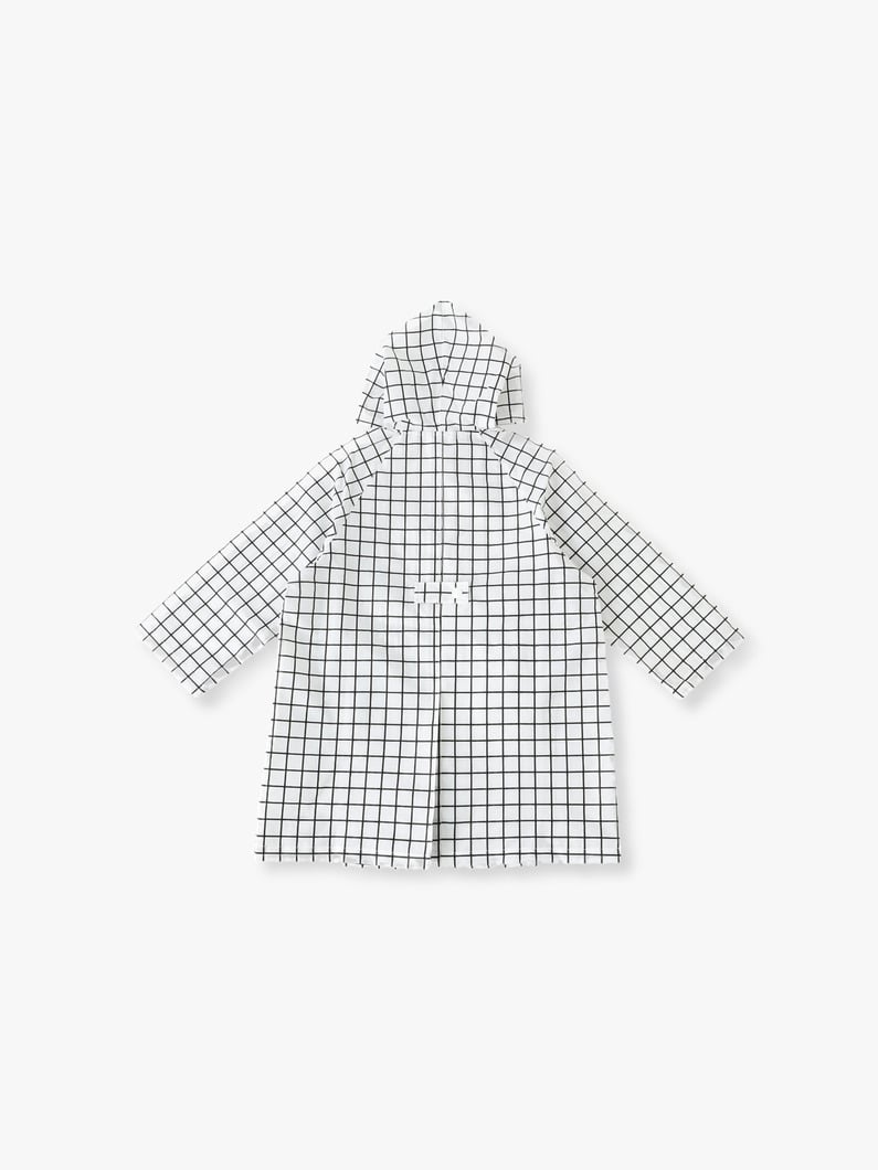 Geometry Rain Coat (grid/100-110cm) 詳細画像 white 1