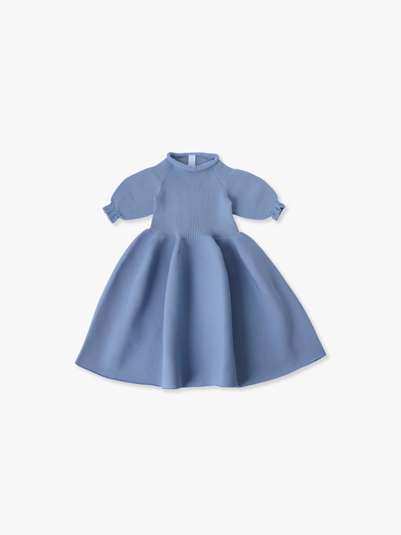 15th Anniversary Pottery Kid Puff Sleeve Dress (sax/95-130cm) 詳細画像 sax 2