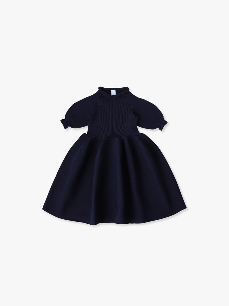 Pottery Kid Puff Sleeve Dress (pink/red/navy/95-130cm) 詳細画像 navy 1