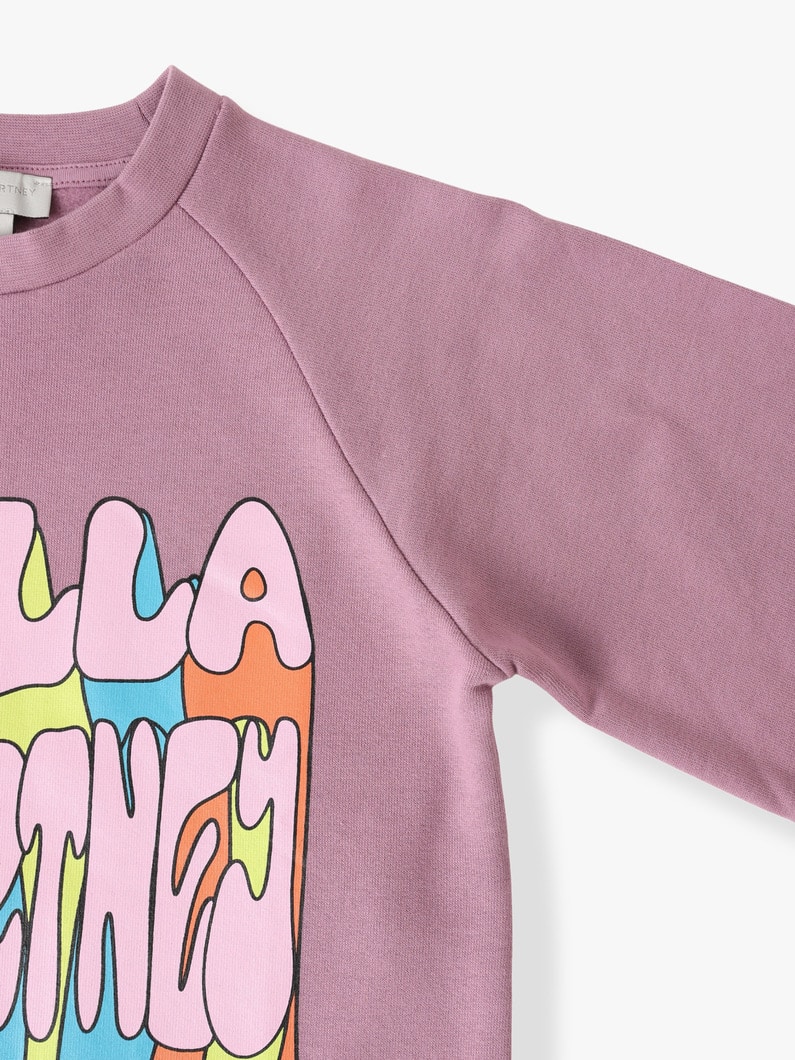 Graphic Sweat Shirt (6-8year) 詳細画像 purple 2