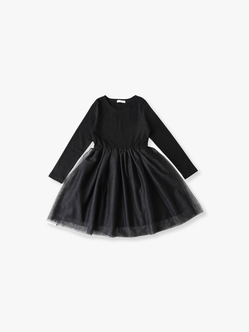 Monochrome Ballerina Dress (light blue/black/4-10year)【ドレス】 詳細画像 black