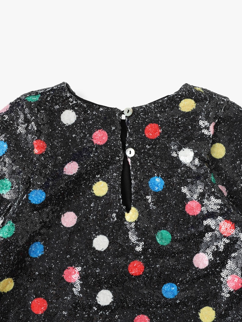 Whimsical Sequins Dot Dress＆Velvet Head Band (8/10year)【ドレス】 詳細画像 other 4