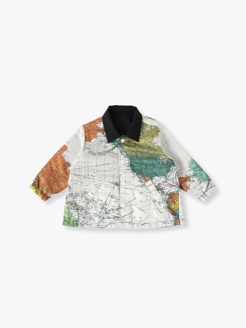 Map Reversible Coach Jacket (100/120cm) 詳細画像 white 1