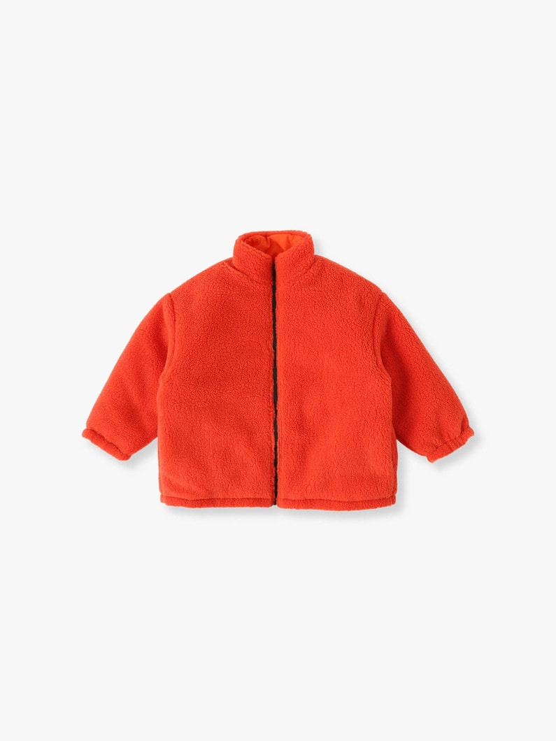 Reversible Boa Blouson (orange/turquoise/110-120cm) 詳細画像 orange 3