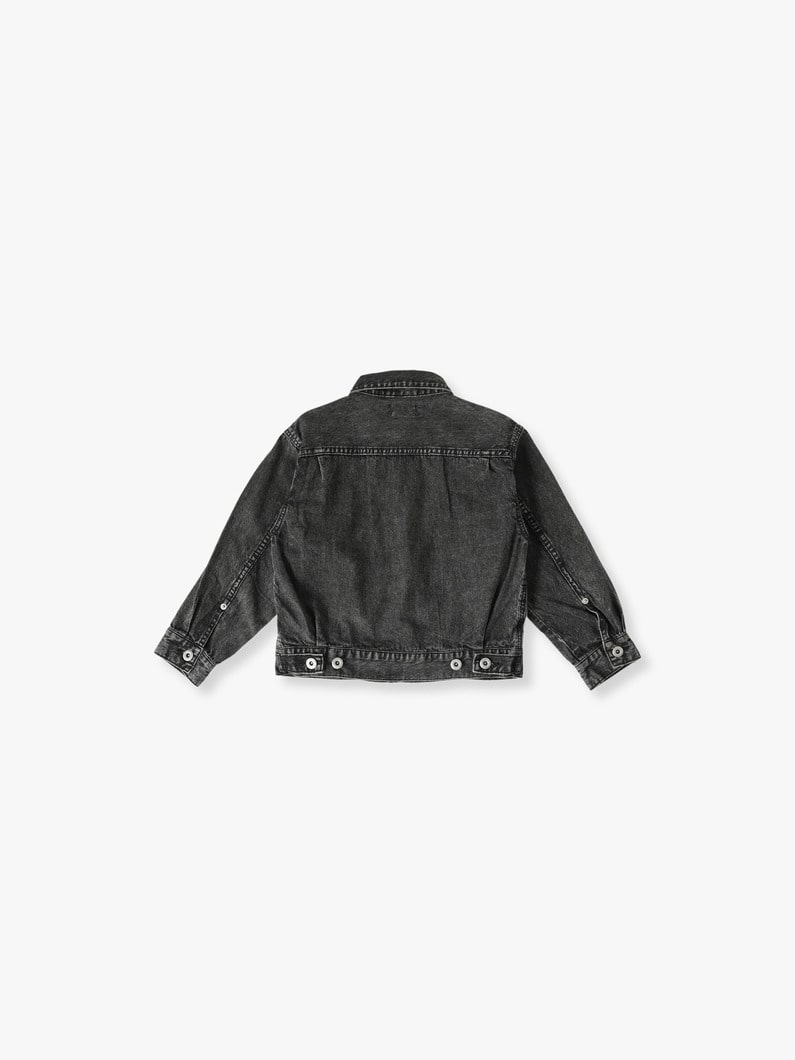 Organic Cotton Denim Jacket (110-135cm) | ジャケット 詳細画像 black 1