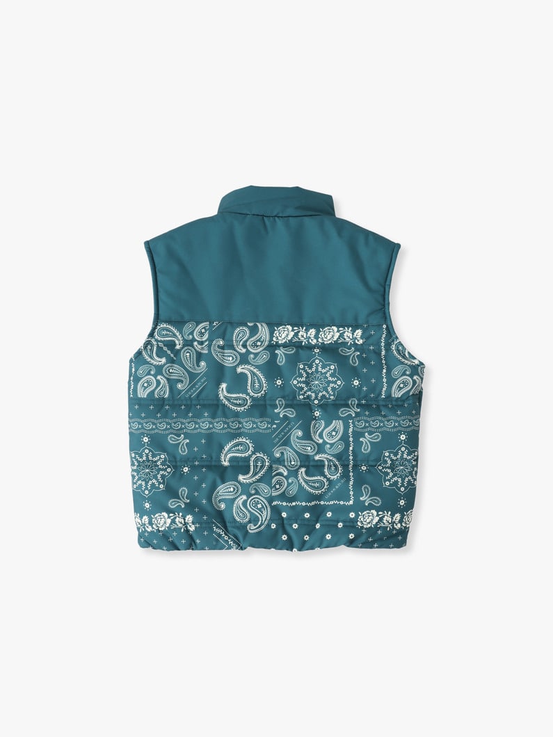 Paisley Puffer Vest (8-10year) 詳細画像 dark blue 1